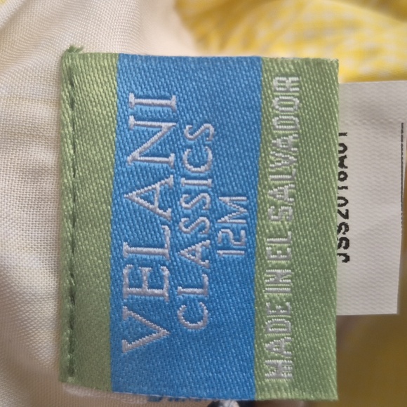 VELANI CLASSICS nautical smocked top 12m Ship + Anchor Embroidered Gingham Tank - Picture 4 of 5